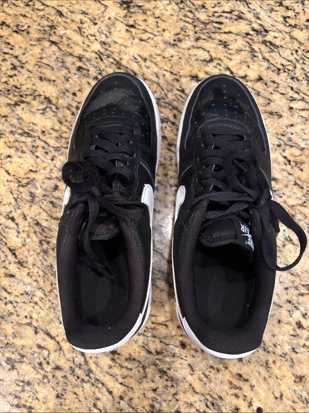 Nike Air Force 1 '07 Low - Black/White - Size 8